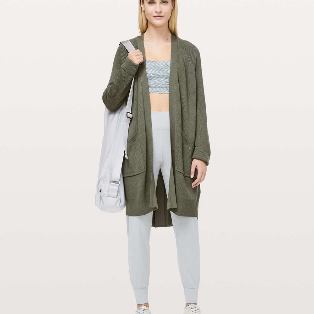 Lululemon Still At Ease Wrap Grey Sage Size 10